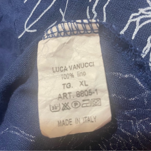 Luca Vanucci Linen Dress with 2 front pockets - Picture 4 of 6